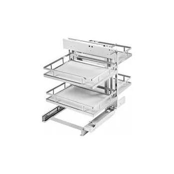 GTV MovixPro zatahovací roh pro skříňku 450 mm chrom, mat bílý