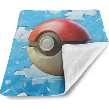 deka Sablio Dětská deka pro miminko Pokemon ball Obloha - 80x100 cm