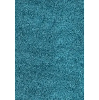 Koberec Kusový koberec Dream Shaggy 4000 tyrkys Varianta: Kulatý 80 cm průměr