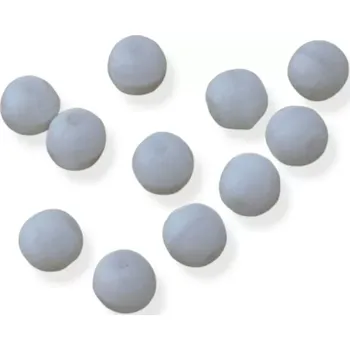 Korálek Korálky skleněné kuličky bílé 7mm - 20 ks