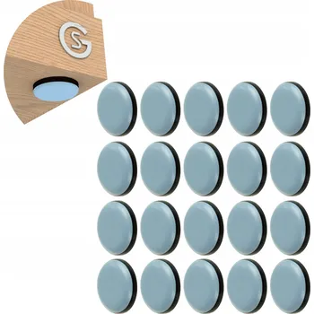 Podložka pod nábytek Teflonové podložky pod nábytek 25x25 mm Wnsp 16.165 modré, 20 ks