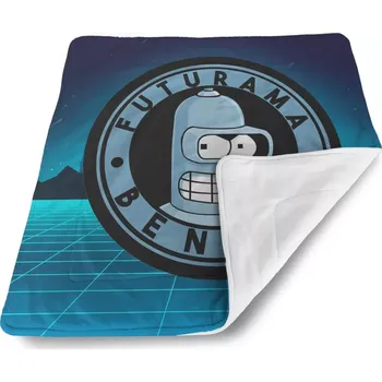 deka Sablio Dětská deka pro miminko Futurama Bender Čtvrtá dimenze - 80x100 cm