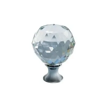 Nábytkové kování GTV Rukojeť Crystal Palace A 30 mm (CHROME + CRYSTAL)