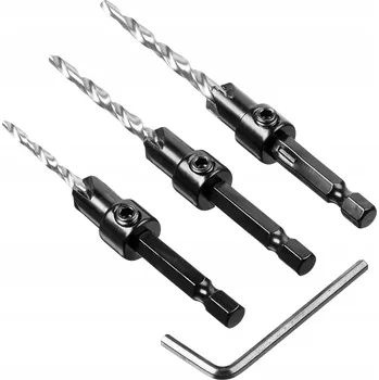 Vrták Sada záhlubníků Denali, 3 ks