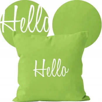 Povlečení POVLEČENÍ NA POLŠTÁŘEK 40x40 DO KANCELÁŘE, PRACOVNY, OBÝVACÍHO POKOJE HELLO DEKORAČNÍ