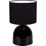 Stolní lampa Indigo, 1x černé textilní stínítko, černá konstrukce