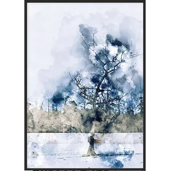 Obraz OBRAZ PLAKÁT V RÁMU 53x73 cm Akvarel P1662