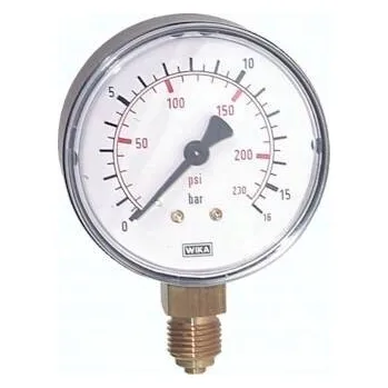 Ventil Manometr spodní, vertikální D63, -1 až 1,5 bar, G1/4