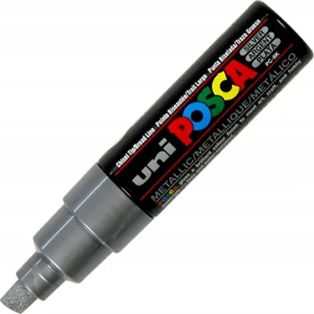 Pigmentový MARKER Rychleschnoucí Posca Barva STŘÍBRNÁ fixy Výkonné Uni