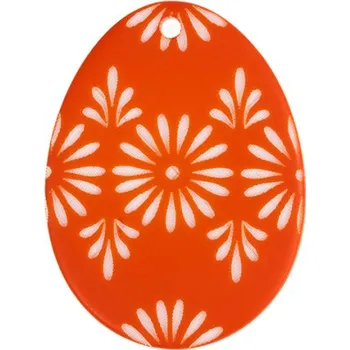 Velikonoční dekorace Bellatex Dekorace vajíčko oranžová 35x25 mm oranžová