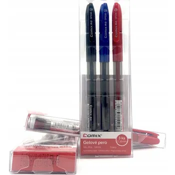 Gelová propiska černé Comix