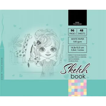 Blok na akvarel BLOK NA MALOVÁNÍ SEŠIT SKICÁK NA BARVY Fresh