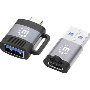 Manhattan USB 2.0 adaptér [2x USB 3.2 gen. 1 zásuvka A, USB 3.0 zásuvka C - 2x USB 3.0 zástrčka C , USB 3.0 zástrčka A] USB-C - USB-A-Adapter a USB-A -