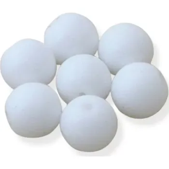 Korálek Korálky skleněné kuličky bílé 8mm - 15 ks