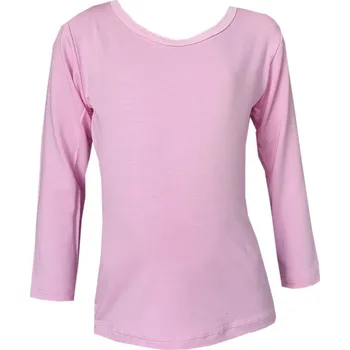 Dámské tričko FARMERS® Dámské tričko BAMBUS růžové dlouhý rukáv Velikost: L dámské