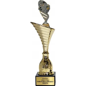 Zlatý pohár soška Rugby Americký fotbal 34 cm + GRAVÍROVÁNÍ DÁREK