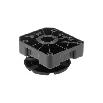 Nábytkové kování GTV Nožka ML pro velké zátěže 500 kg h 50–75 mm plast černá NOVÁ