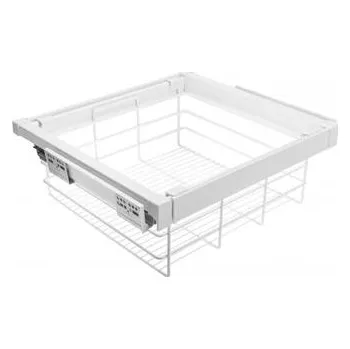 Ložnice GTV Zásuvka Elite s drátěným košem 800 mm s funkcí tichého zavírání, bílá