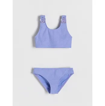 Dívčí spodní prádlo Reserved - Dvoudílné plavky s aplikací - fialová - 711EB-45X - 711EB-45X-U98