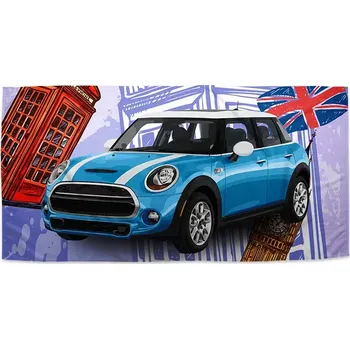 Ručník Sablio Ručník s potiskem Mini sedan Londýn - 30x50 cm