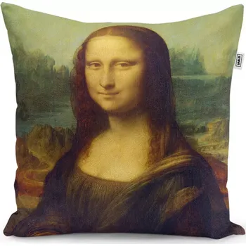 Polštář Dekorační polštář Mona Lisa - Leonardo da Vinci - Sablio - 40x40 cm