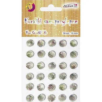 Set školních potřeb Dżety, kryształki JET-2442 samoprzylepne opalizujące, rozm. 10mm, Aliga