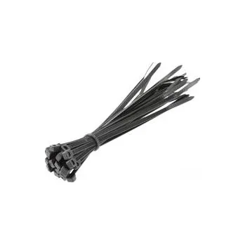 Stahovací páska HOEGERT Nylonové stahovací pásky 3.6 x 140 mm, 25 ks, černé