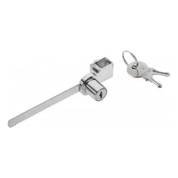 Nábytkové kování GTV Hřbetní zámek 328 (chrom), ocelový klíč