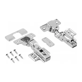 Nábytkové kování GTV Závěs hydraulický polonaložený + podložka H=0 se 4 otvory bez euro šro