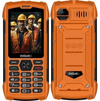 EVOLVEO StrongPhone H1, vodotěsný odolný Dual SIM telefon, oranžová