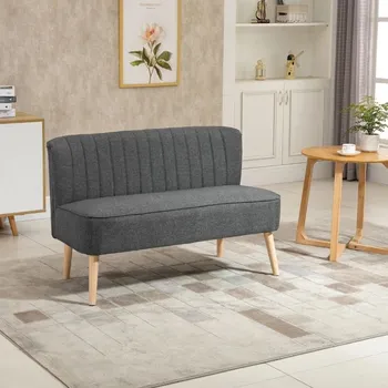 Pohovka Čalouněná dvoumístná pohovka ELLA | šedá