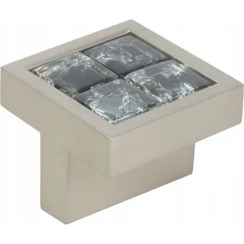 Nábytková Úchytka Knopka SATÉN/ČERNÁ