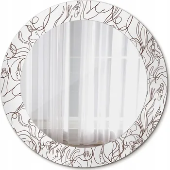 Zrcadlo Zrcadlo závěsné se skleněným rámem Tváře z řady 60