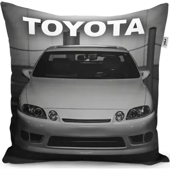 Polštář Dekorační polštář Bílé sportovní auto - Sablio - 50x50 cm