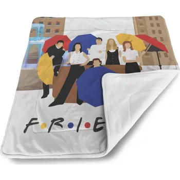 deka Sablio Dětská deka pro miminko Seriál přátelé FRIENDS Gauč u fontány - 80x100 cm
