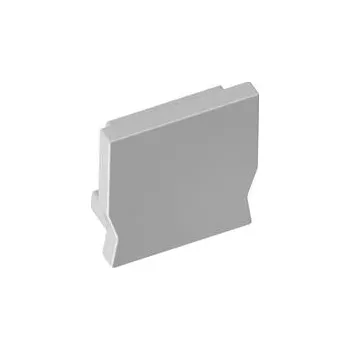 LED lišta GTV Čtvercové víčko pro LED profil GLAX Mini aplikované stříbro (10 ks v b