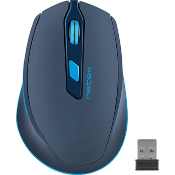 Myš BEZDRÁTOVÁ MYŠ TICHÁ MYŠ KANCELÁŘSKÁ BEZKLIKOVÁ NA NOC RF NANO NATEC