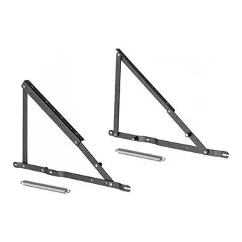 Nábytkové kování GTV LB Ottoman lift pro výsuvnou pružinu černý (sada 2ks - levá a pravá)