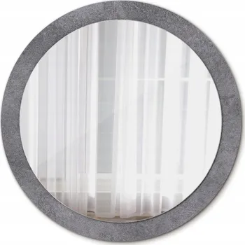 Zrcadlo Moderní Zrcadlo Kulaté Betonová textura 90 cm