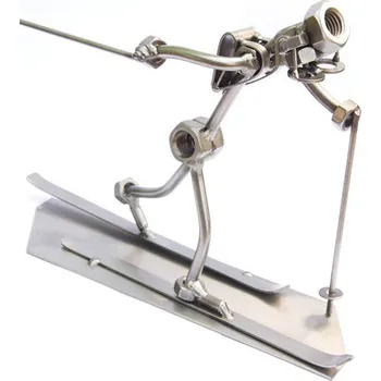 Kovová figurka - Běžkař 16 cm