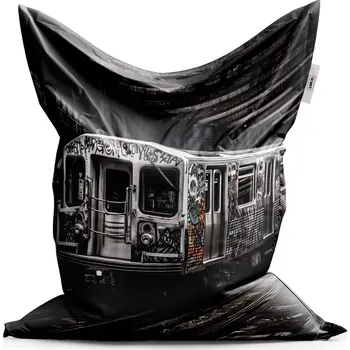 Sedací pytel Sablio Sedací vak Classic Městské metro s graffiti - 150x100 cm