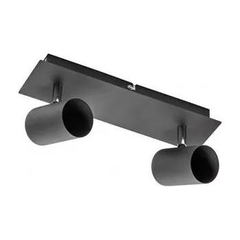 GTV Stropní svítidlo VENETO, IP20, max. 20W, 2 x GU10, kulaté, černé