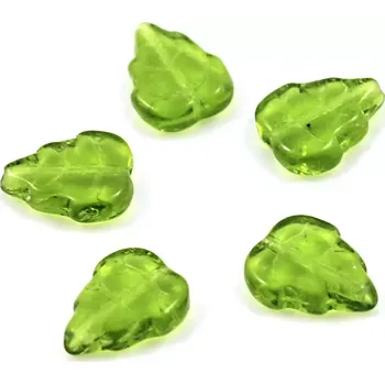 Korálek Korálek zelený lístek – 10 ks