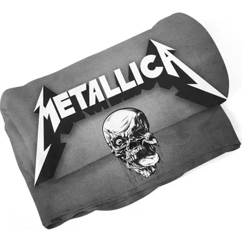 deka Sablio Deka METALLICA Lebka Šedá - 150x120 cm