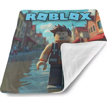 deka Sablio Dětská deka pro miminko ROBLOX Město - 80x100 cm