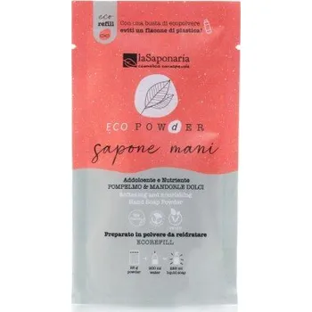 Mýdlo laSaponaria Jemné vyživující mýdlo na ruce v prášku - grapefruit a mandle (25 g)