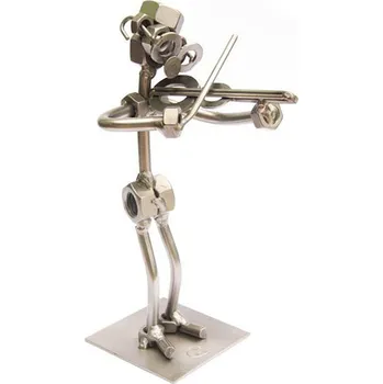 Kovová figurka - Houslista 17 cm