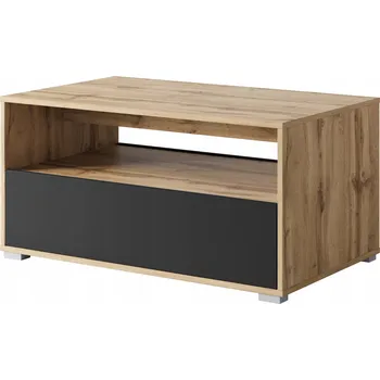 Konferenční stolek Konferenční stolek Bratex obdélníkový 90 x 55 x 45 cm černý, dub wotan