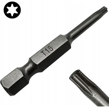 Bit BIT DO ŠROUBOVÁKU TX 15 50mm HVĚZDIČKOVÝ TORX TORSION COBIT 1 Ks