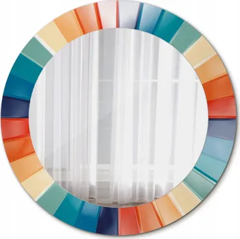 Zrcadlo Zrcadlo nástěnné Barevné paprsky dlaždice 60 cm